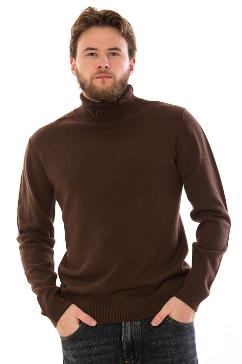 CHEERDUCK/4070 8500 КОРИЧНЕВЫЙ Водолазка мужская CHEERDUCK цвет Коричневый