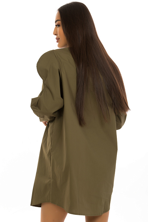 CHEER&DUCK/2025 9861 ХАКИ Рубашка женская CHEERDUCK цвет Хаки