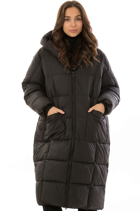 CHEERDUCK/MUD 04 ЧЕРНЫЙ Пуховик женский CHEERDUCK цвет Черный