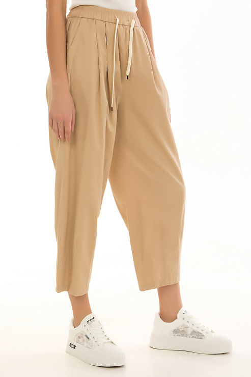 CHEERDUCK/2025 Б2821 БЕЖЕВЫЙ Брюки женские CHEERDUCK цвет Бежевый