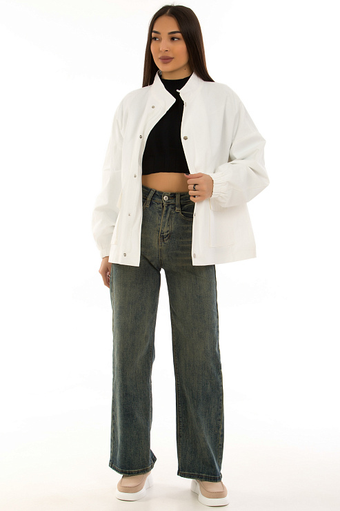 CHEERDUCK/2C19 2330-1 БЕЛЫЙ Ветровка женская CHEERDUCK цвет Белый