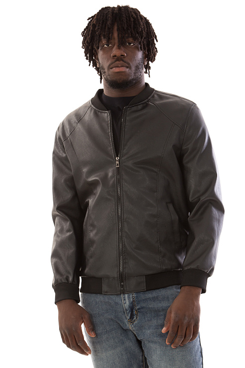 CHEERDUCK/6088 К2903 ЧЕРНЫЙ Куртка кожаная мужская CHEERDUCK цвет Черный