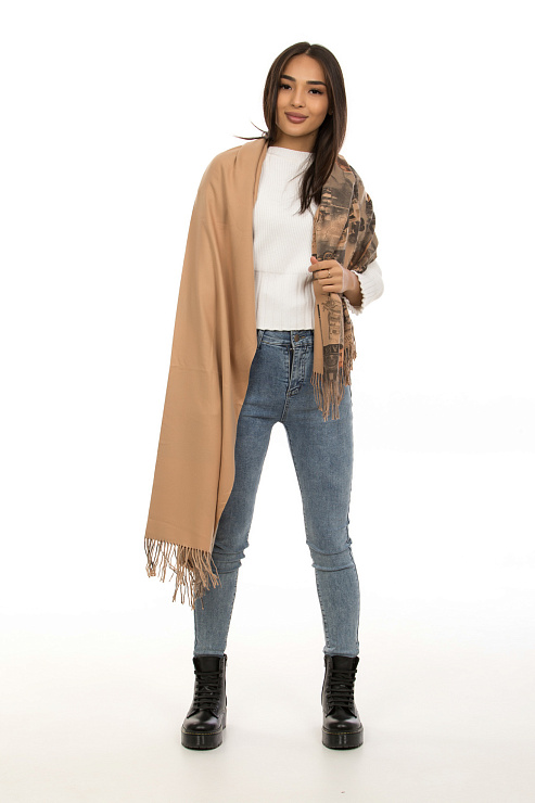 Палантин S9 ТЕМН. КОРИЧ. женский CHEERDUCK цвет Коричневый