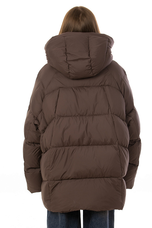 TOWMY A067 КОРИЧНЕВЫЙ Пуховик женский TOWMY цвет Коричневый