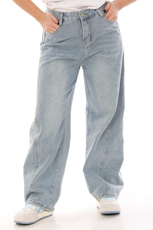 CHEERDUCK 6819 ГОЛУБОЙ Джинсы женские CHEERDUCK цвет Голубой