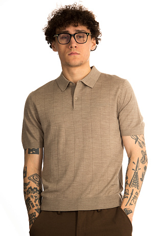 CHEERDUCK/4070 jFW 12 БЕЖЕВЫЙ Поло мужское CHEERDUCK цвет Бежевый