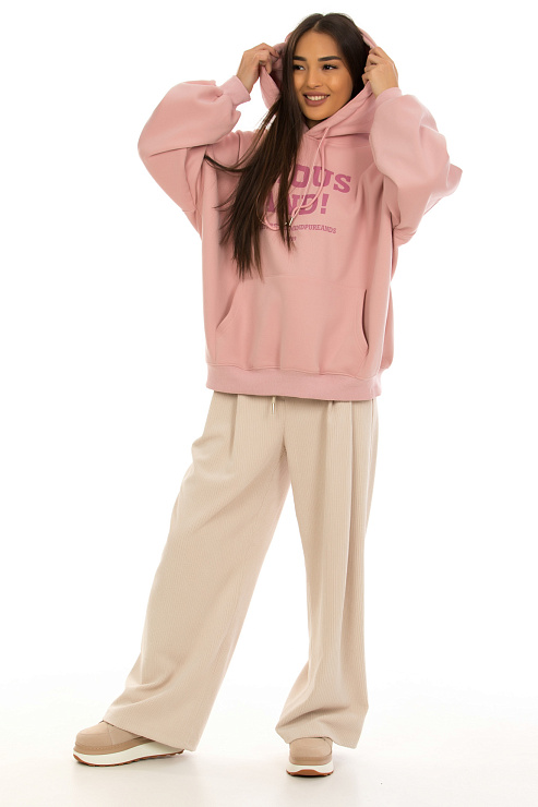 CHEERDUCK/NEW 297-1 РОЗОВЫЙ Худи  CHEERDUCK цвет Розовый