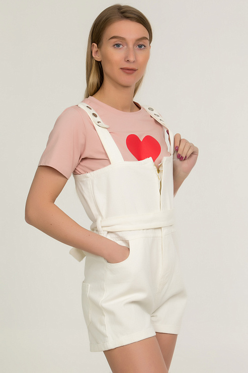 CHEER&DUCK/2025 9976 БЕЛ. Комбинезон женский CHEERDUCK цвет Белый