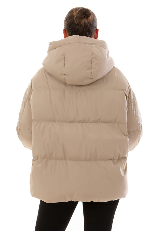 CHEERDUCK/2030 1103 БЕЖЕВЫЙ Пуховик женский CHEERDUCK цвет Бежевый