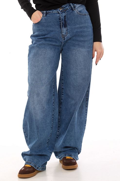 CHEERDUCK A-9625 ГОЛУБОЙ Джинсы женские CHEERDUCK цвет Голубой