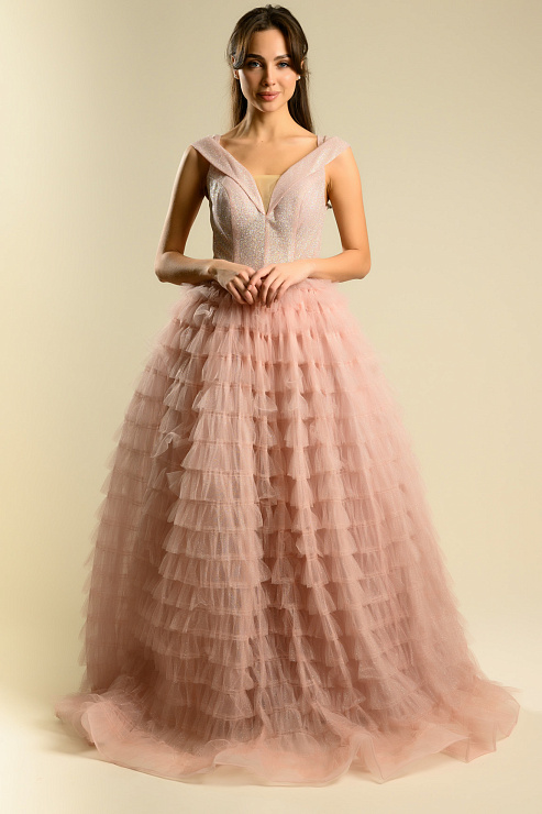 BELLABOA 1018 РОЗОВЫЙ Вечернее платье BELLABOA цвет Розовый