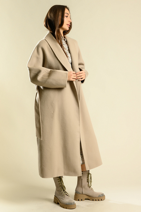 BELLABOA 200-90 БЕЖЕВЫЙ Пальто женское BELLABOA цвет Бежевый