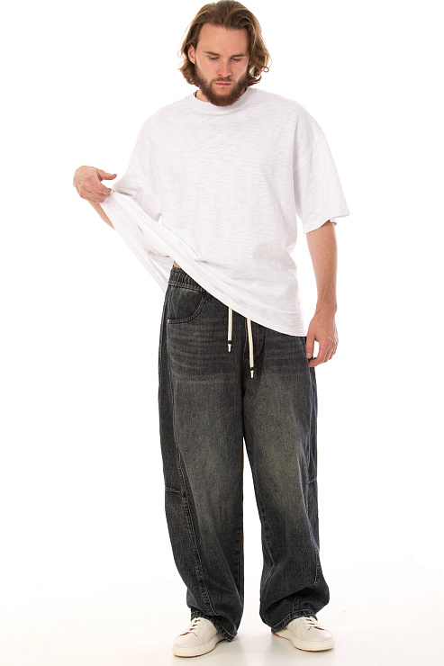 CHEERDUCK/4070 20656 ЧЕРНЫЙ Джинсы мужские CHEERDUCK цвет Синий