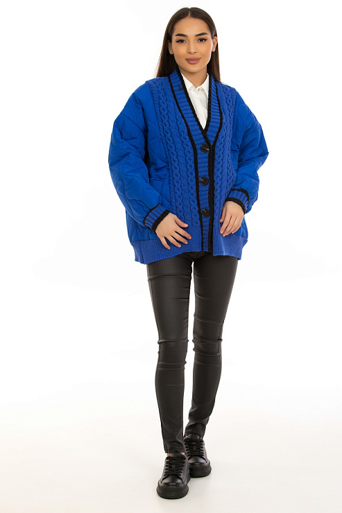 CHEERDUCK/2C19 402 СИНИЙ Бомбер женский CHEERDUCK цвет Синий