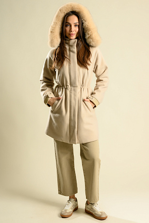 BELLABOA 115 BEIGE Пальто женское BELLABOA цвет Бежевый
