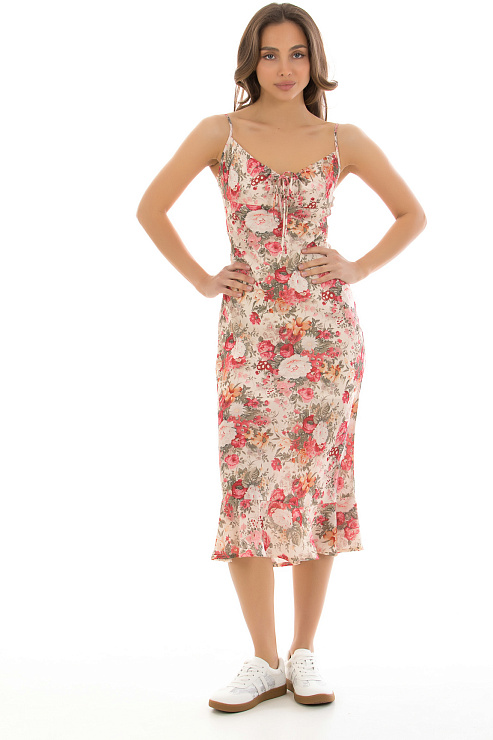 CHEERDUCK/2C19 25136 БЕЖЕВЫЙ Сарафан CHEERDUCK цвет Бежевый