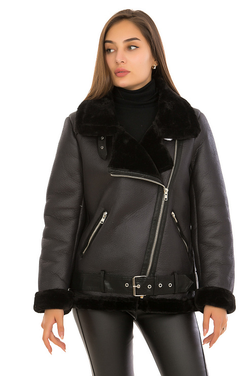CHEERDUCK/2030 04 ЧЕРНЫЙ Дубленка женская CHEERDUCK цвет Черный