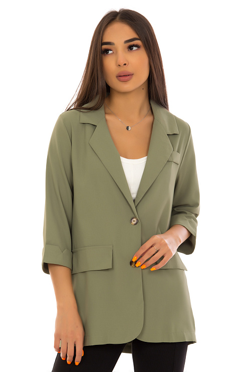 CHEERDUCK/2C19 015 ЗЕЛЕНЫЙ Пиджак женский CHEERDUCK цвет Зеленый