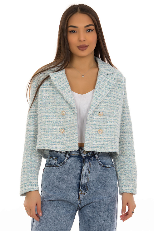 CHEERDUCK/GJ187 8535 ГОЛУБОЙ Жакет женский CHEERDUCK цвет Голубой