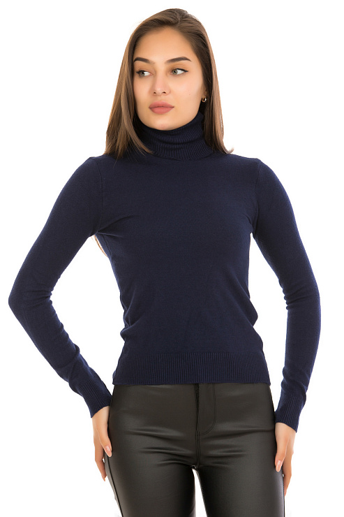 CHEERDUCK 3462 СИНИЙ Водолазка женская CHEERDUCK цвет Синий