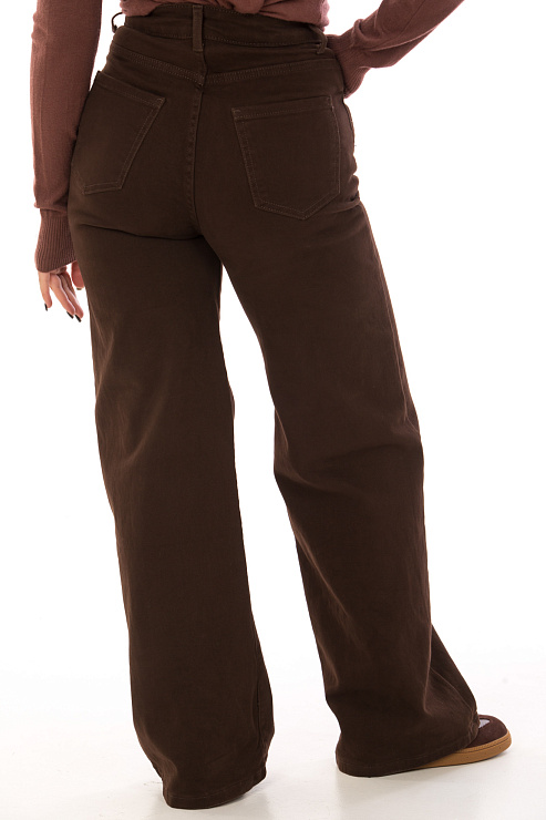 CHEERDUCK A-6225 КОРИЧНЕВЫЙ Джинсы женские CHEERDUCK цвет Коричневый