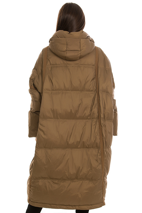 CHEERDUCK/2C22 G19-1 КОРИЧНЕВЫЙ Пуховик женский CHEERDUCK цвет Коричневый