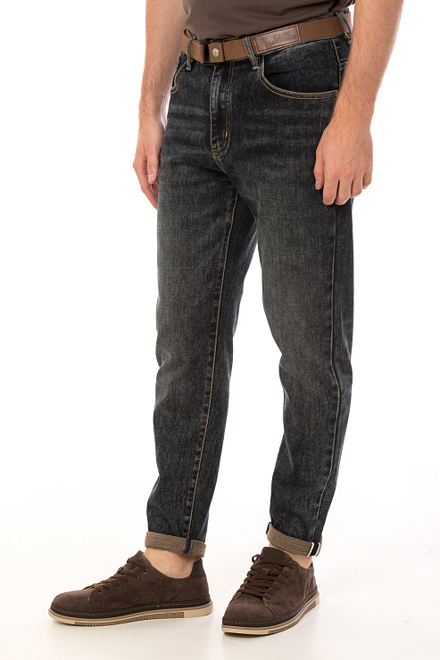 CHEERDUCK/4070 90396 ЧЕРНЫЙ Джинсы мужские CHEERDUCK цвет Черный