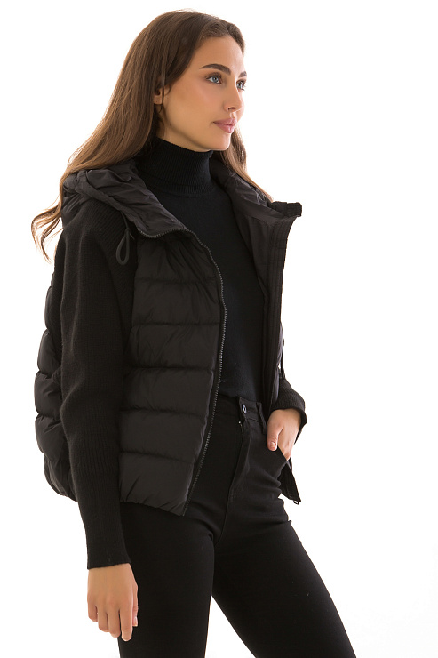 CHEERDUCK/2C22 8232 ЧЕРНЫЙ Куртка женская CHEERDUCK цвет Черный