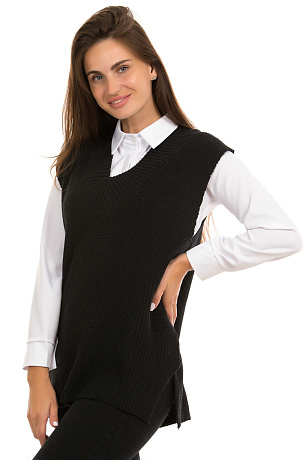 CHEERDUCK/B57 2106 ЧЕРНЫЙ Жилет женский CHEERDUCK цвет Черный
