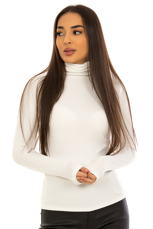 YY.SHOP 1562 БЕЛ. Водолазка женская CHEERDUCK цвет Белый