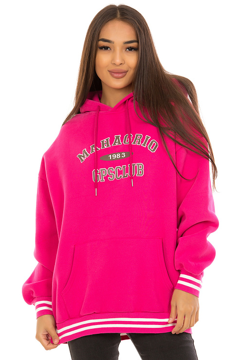 SHI FA MAN 8602 ФУКСИЯ Худи женское SHI FA MAN цвет Розовый