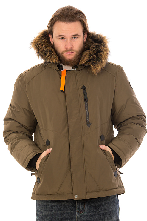 SHarK Force 6251263 КОРИЧНЕВЫЙ Пуховик мужской SHARK FORCE цвет Коричневый