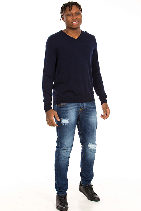 BALDININI MU02 BLUE Джемпер мужской BALDININI цвет Синий