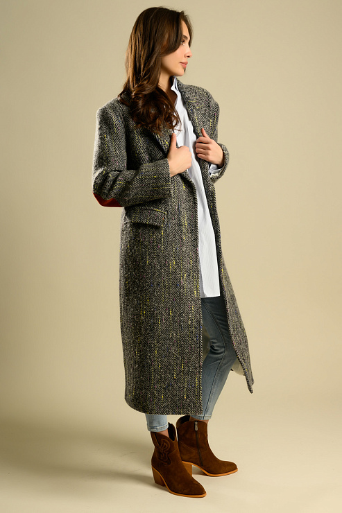 BELLABOA 111-69 СЕРЫЙ Пальто женское BELLABOA цвет Серый