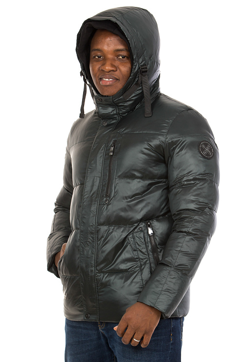 SHarK Force 822479 ТЕМНО-ЗЕЛЕНЫЙ Пуховик мужской SHARK FORCE цвет Зеленый
