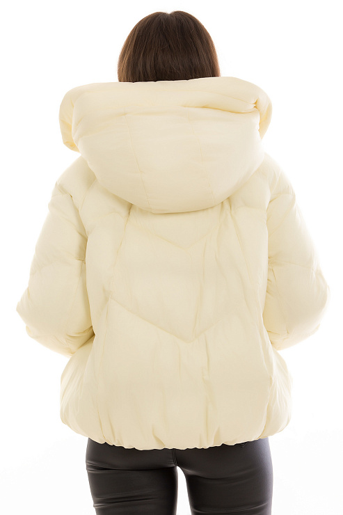TOWMY 2320 МОЛОЧНЫЙ Пуховик женский TOWMY цвет Молочный