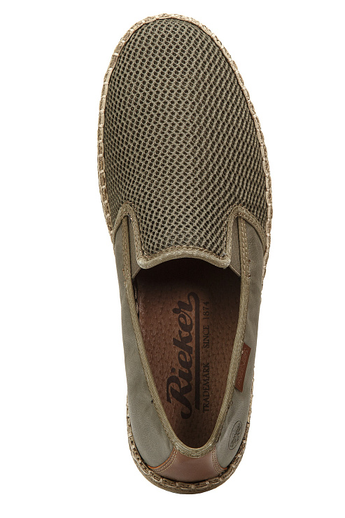 Слипоны RIEKER  цвет Хаки