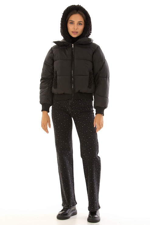 CHEERDUCK/2C22 A02 ЧЕРНЫЙ Куртка женская CHEERDUCK цвет Черный