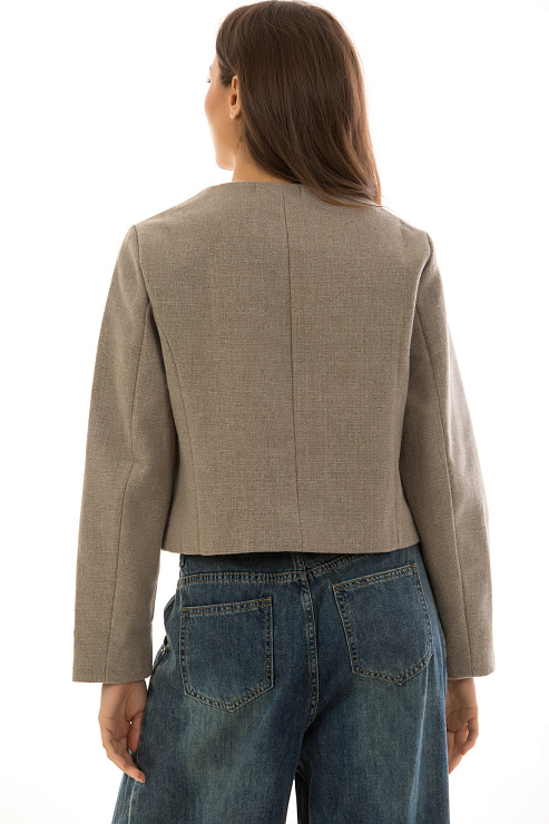 CHEERDUCK/2C19 9601 СЕРЫЙ Жакет женский CHEERDUCK цвет Серый