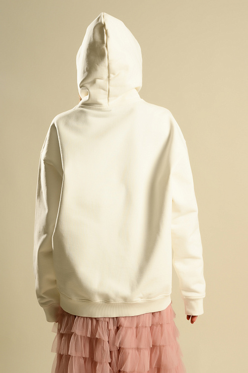 BELLABOA 111-55 БЕЛЫЙ Худи женское BELLABOA цвет Белый