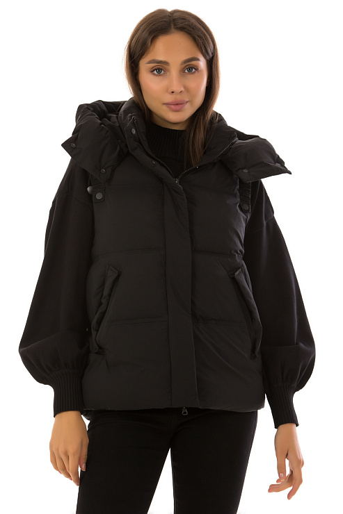 TOWMY 2342 ЧЕРНЫЙ Жилет женский TOWMY цвет Черный