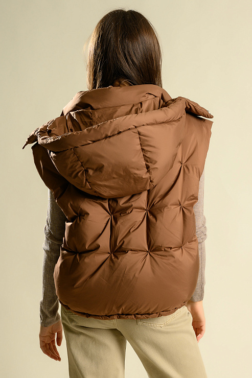 BELLABOA 200-300 КОРИЧНЕВЫЙ Жилет женский BELLABOA цвет Коричневый