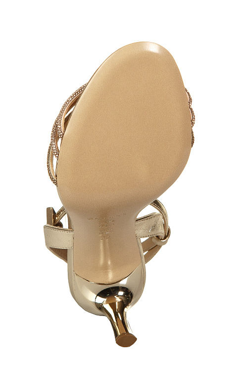 Босоножки на каблуке BALDININI цвет Золотой
