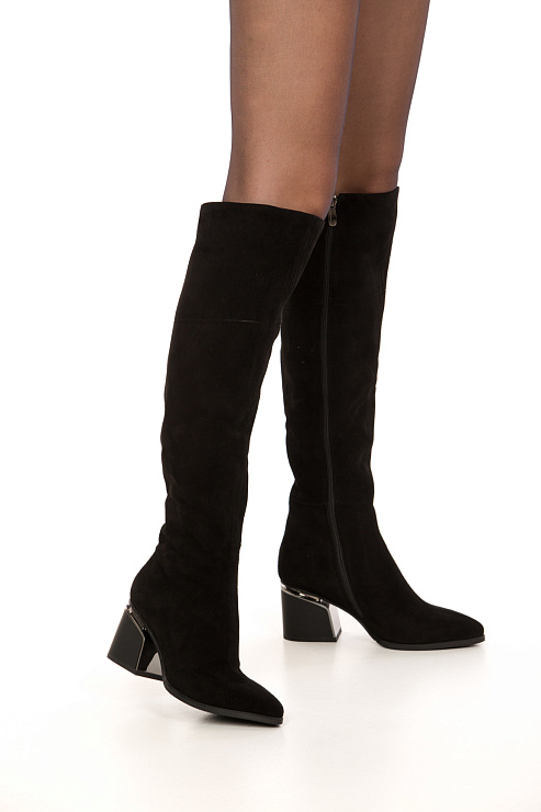 Ботфорты на каблуке SERGIO MANCHOT цвет Черный