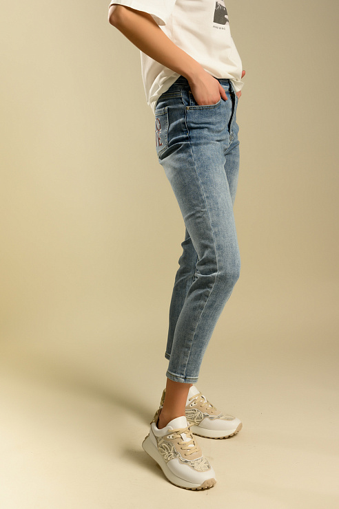 BELLABOA 111-88 СИНИЙ Джинсы женские BELLABOA цвет Синий