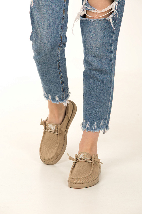 Мокасины HEYDUDE цвет Бежевый