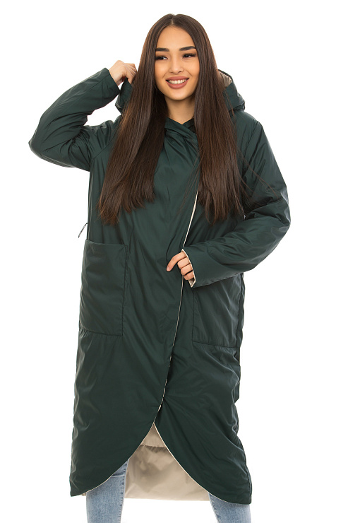 GRACE 352 ЗЕЛЕНЫЙ Плащ женский GRACE цвет Зеленый