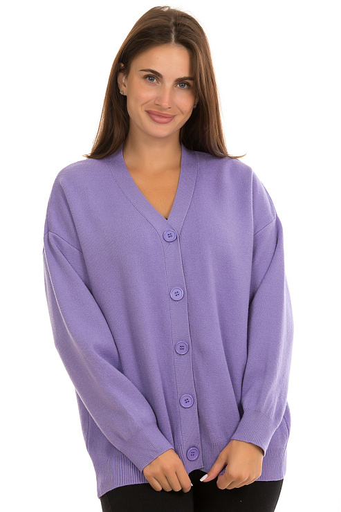 CHEERDUCK/11011 171 ФИОЛЕТОВЫЙ Кардиган женский CHEERDUCK цвет Фиолетовый