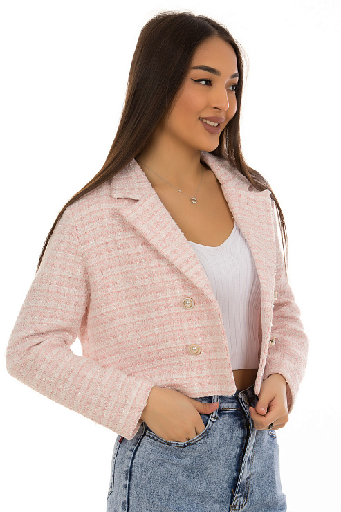 CHEERDUCK/GJ187 8535 РОЗОВЫЙ Жакет женский CHEERDUCK цвет Розовый