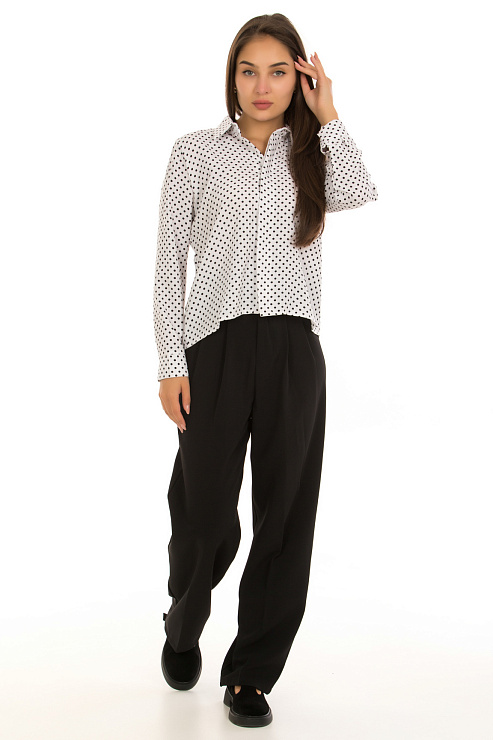 CHEER&DUCK/MUHR 0028 БЕЛАЯ Блуза  женская CHEERDUCK цвет Белый